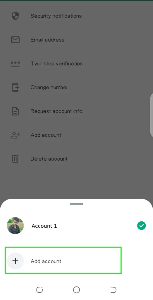 Creating dual account in NS Whatsapp