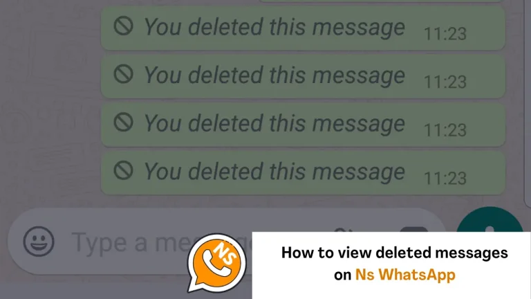 How to view deleted messages on NS WhatsApp?