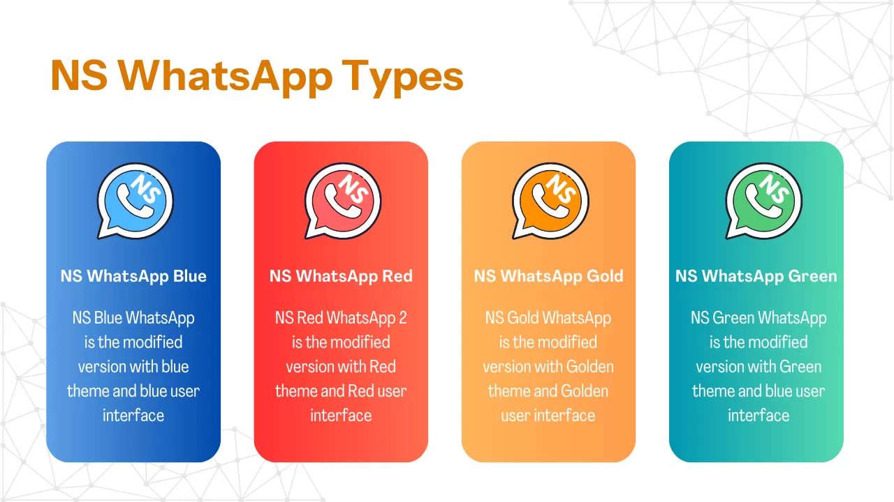 Types of NS whatsapp